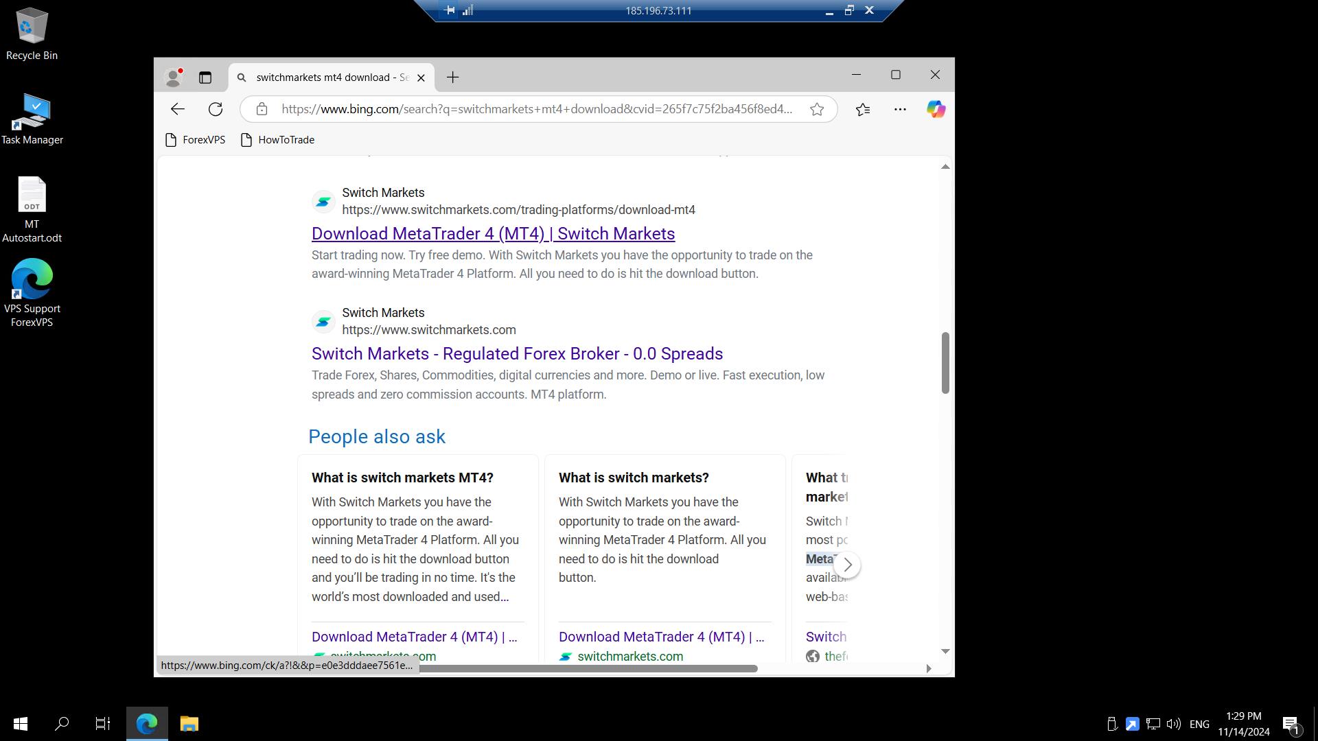 Bing search results for broker MT4 download page