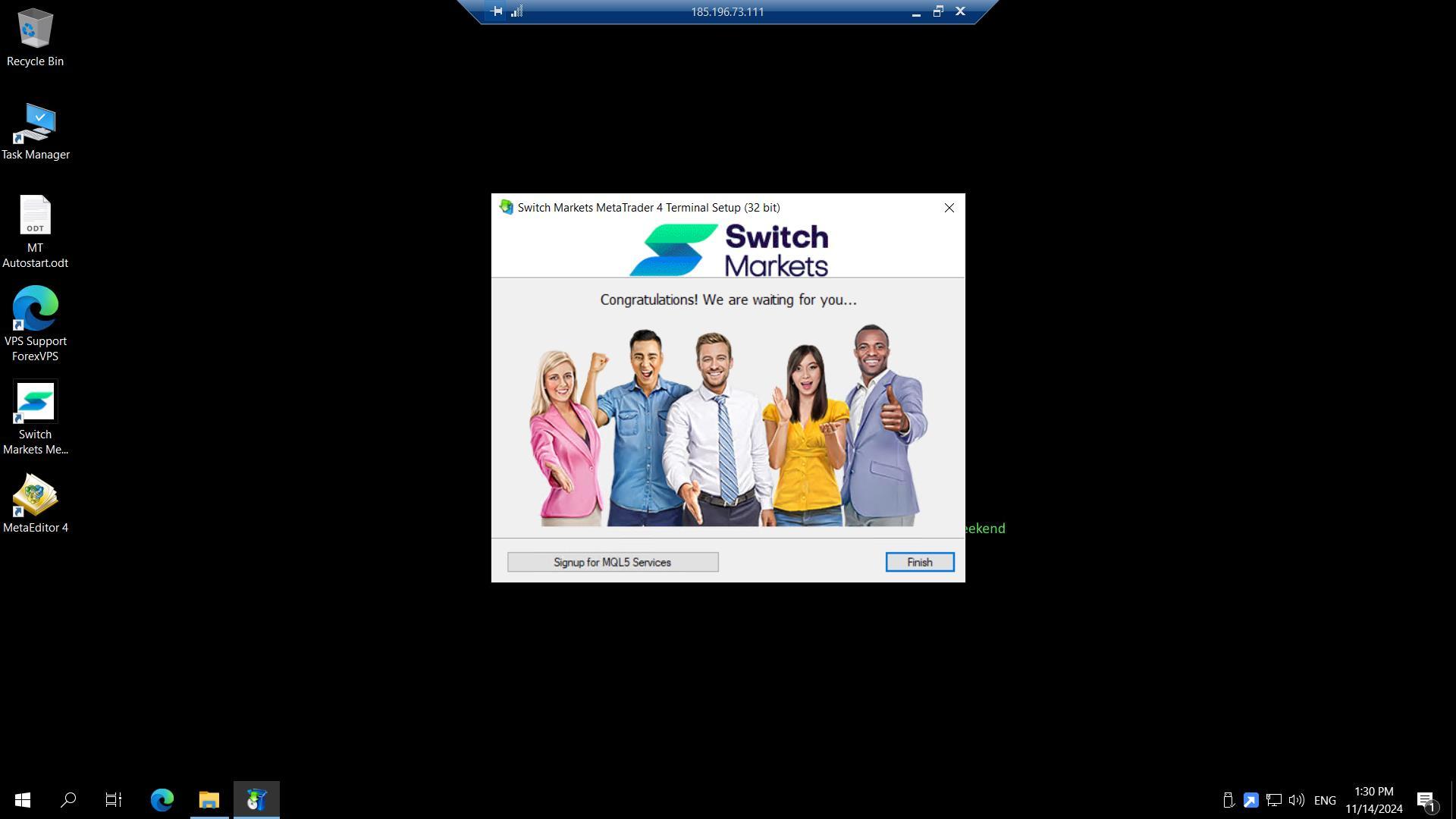 Local PC downloads folder with multiple broker MT4 and MT5 installers